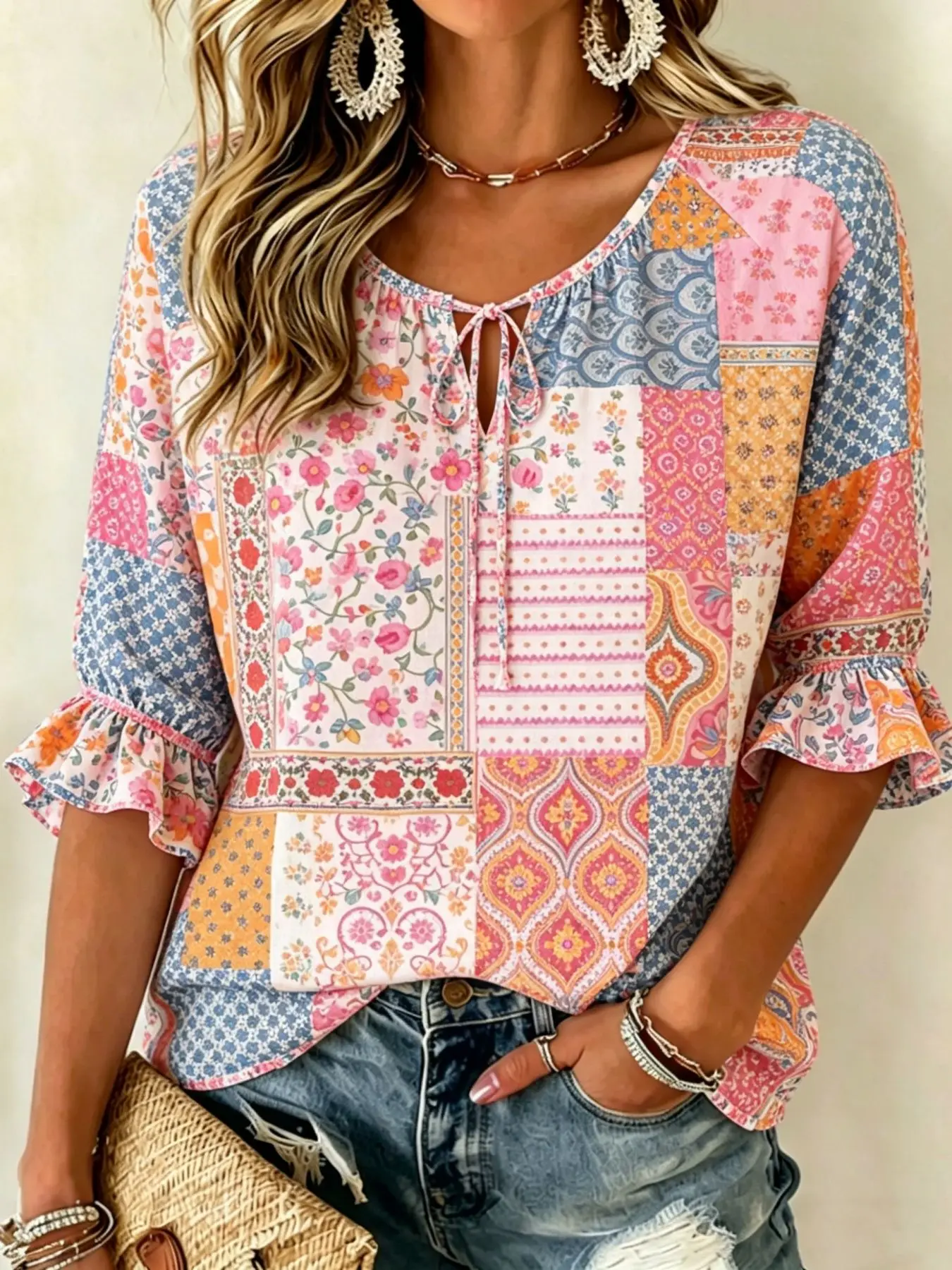 Summer Versatile Simple Half Sleeve Women's Shirt, Loose Comfortable Cut, Skin-Friendly Breathable Daily Casual Top