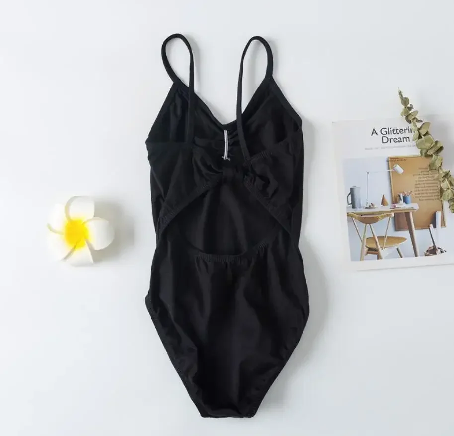 Nữ Sinh Áo Yếm Leotard Cami Balo Công Chúa Dancewear Bộ Trang Phục Gợi Cảm Cổ V Cut Out Lưng 100 Cm-160 Cm chiều Cao