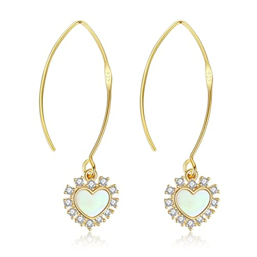 

14K Gold Threader Drop S925 Wire Dangle Earrings for Women