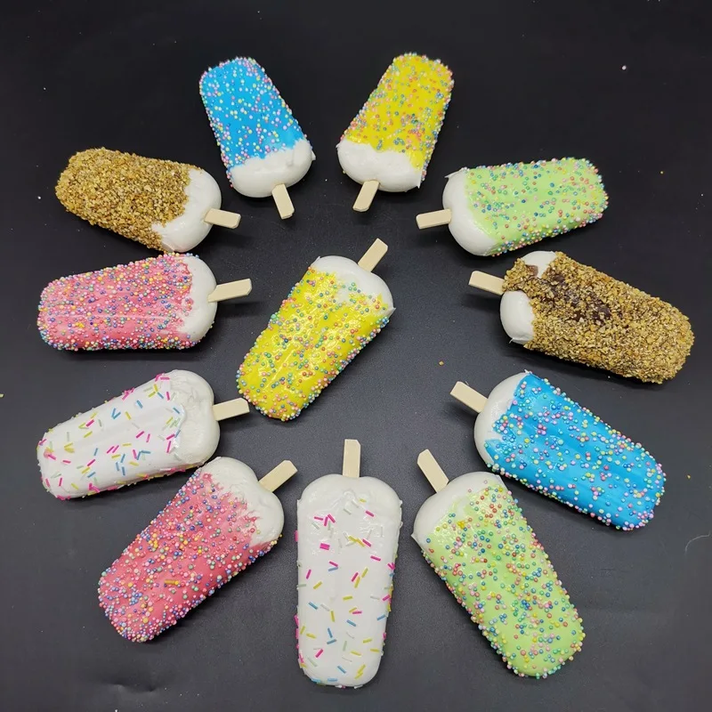 Simulation Ice Cream Summer Fake Ice Cream Shop Photo Props Kids Teaching Toys Artificial Ice Cream Window Display