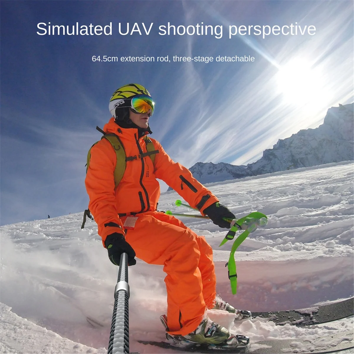 Shadow Stone Insta에 적합한 효율적인 1/4 나사 초경량 셀카봉