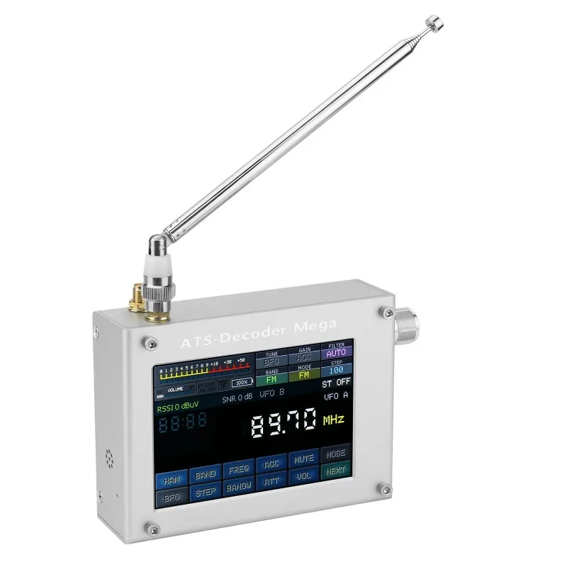Receiver ATS-Decoder Mega 4 Inch Large Screen 4.21 Full Band Radio Receiver