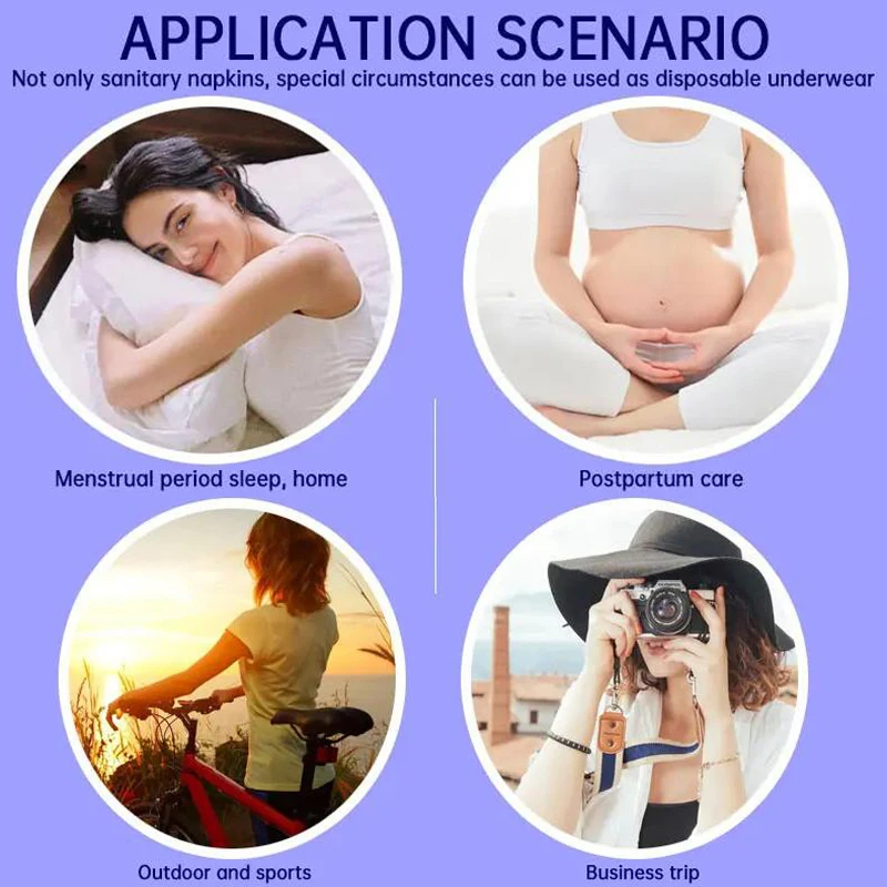 30pcs/3Bag Disposable Menstrual Underpants for Women Quick Absorption Postpartum Panties Adult Incontinence Briefs Adult Diapers