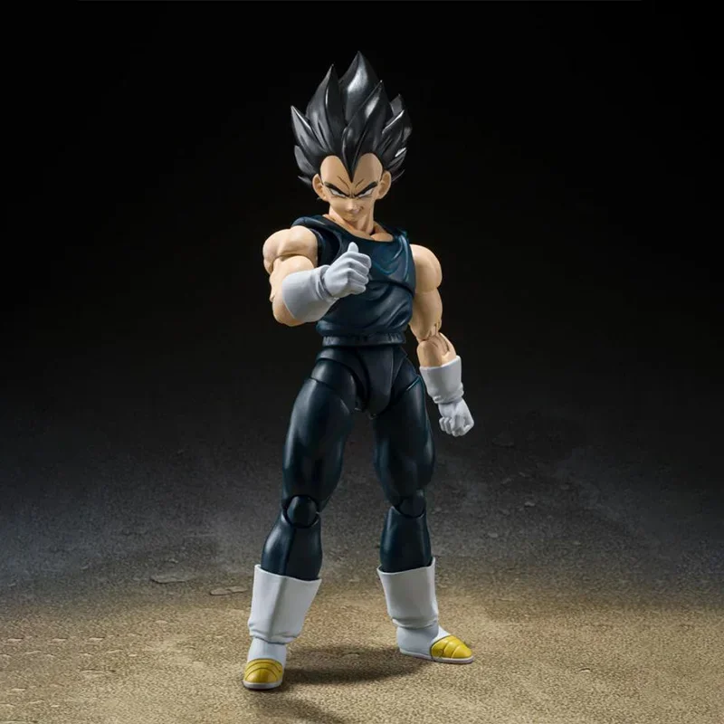 

In Stock Bandai Original Dragon Ball SHFiguarts Vegeta Super Hero Anime Action Figure Collection Movable Model Toy Hoilday Gift