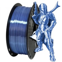 EasyThreed 3D Printer Filament Silk PLA 1.75mm 250G Filament PLA 1KG High Quality 3D PLA Filament Black Silver Blue No Bubble