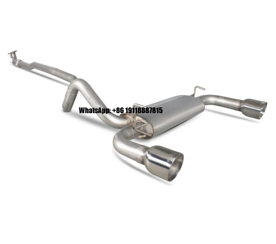 

Abarth 500 Exhaust System Titanium Alloy Exhaust Catback for Fiat Abarth 500 Exhaust Pipes