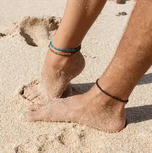 Anklets Mens ankle bracelet Surfer anklet Anklets Black string anklet Bead anklet 7 chakra Beach anklets Waterproof anklet AliExpress 36