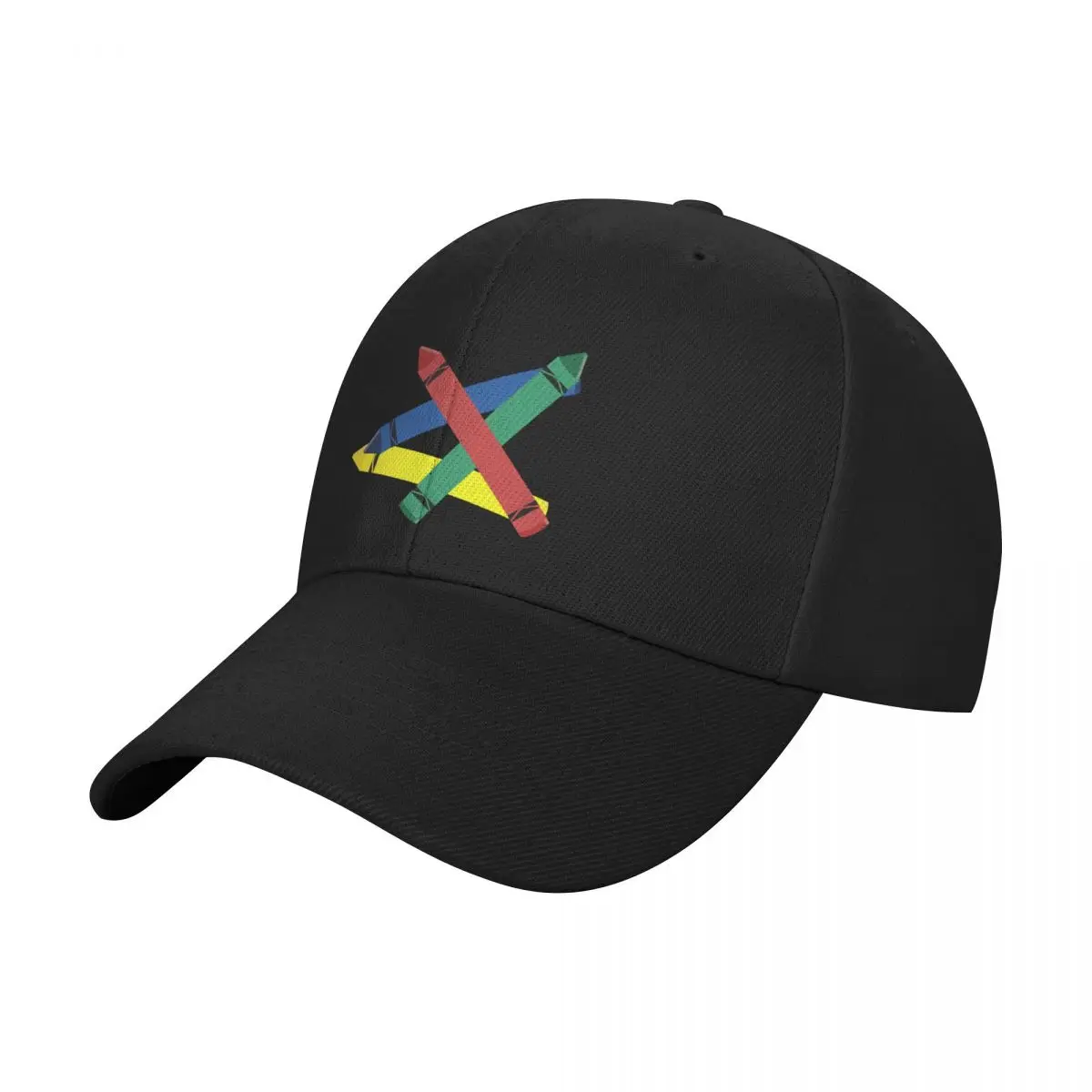 Crayons Red Blue Green and Yellow 2 Baseball Cap sun hat black New In Hat Snapback Cap Women Caps Men's