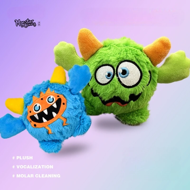 

Monster Plush Dog Toy – Squeaky Sound Toy to Attract Attention, Fun Chew Companion, Factory Direct