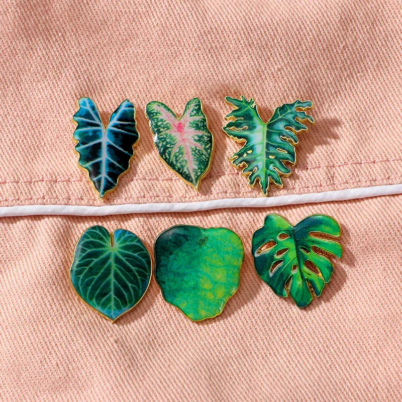 بروش نباتي لوتس مضاد للوهج للرجال والنساء ، شارة كرتونية نباتية ، دبوس إكسسوارات