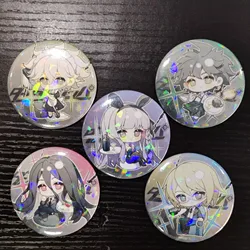 Anime Danganronpa Figure Cosplay Kirigiri Kyouko Togami Byakuya Nagito Komaeda Metal Pattern Brooches Backpack Decor Keychain