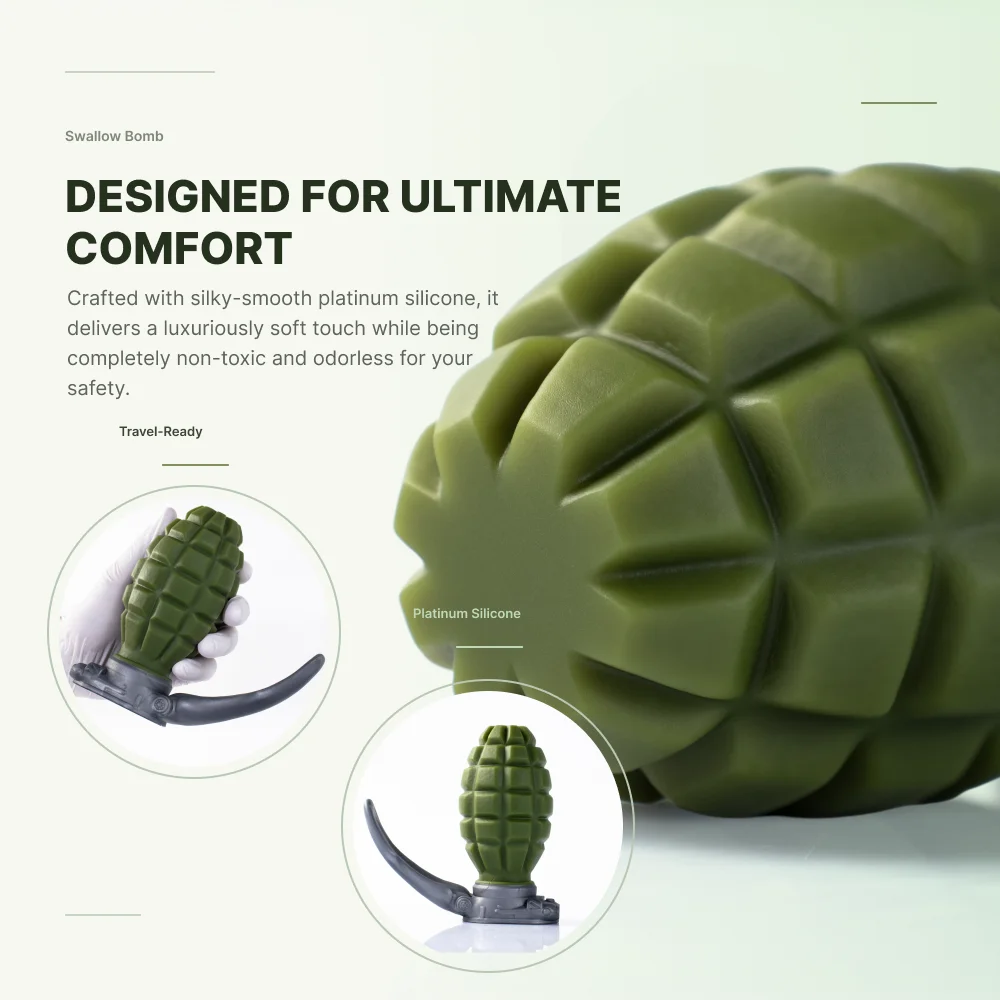 KORYM Hand Grenade-style Anal Plug Sex Adult Toys for Men and Women Pure Silicone Anal Expansion Toys Butt Plug with Protrusions - Image 5