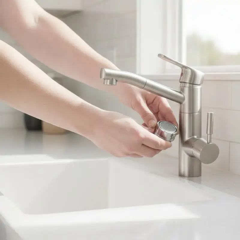 Stainless Steel Faucet Tap Aerator Replaceable Filter 24mm Thread Water Saving Mixed Nozzle for Plumbing Repair Work