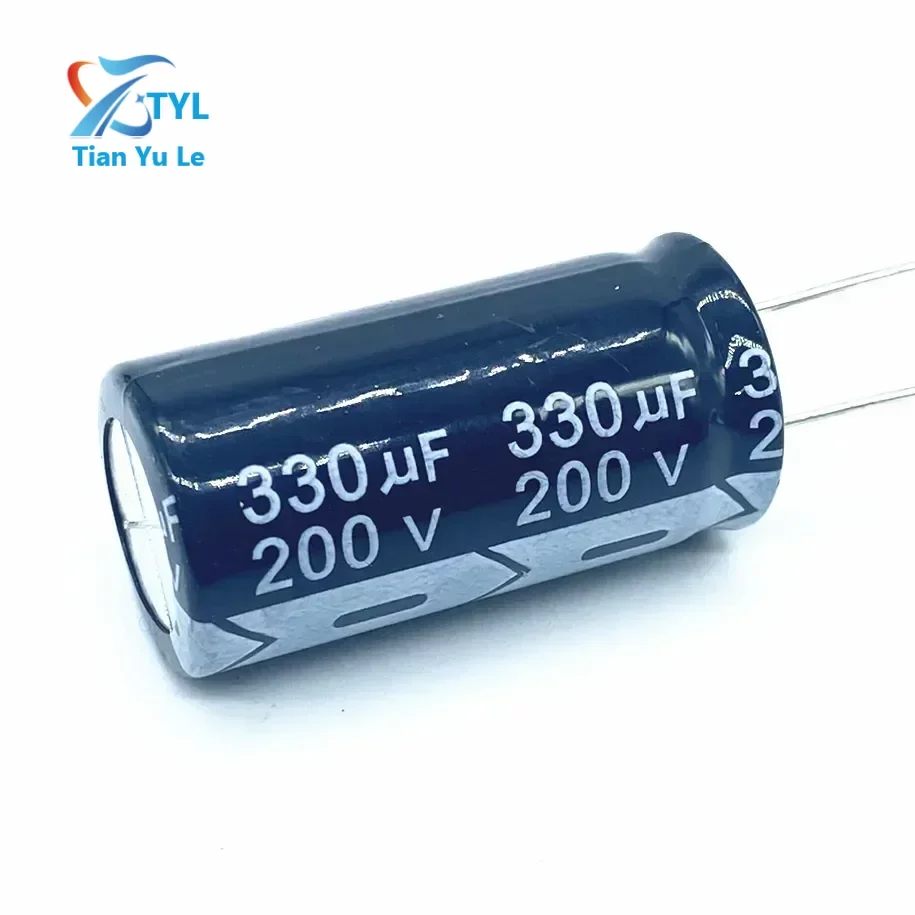 10pcs/lot 330UF 200v 330UF aluminum electrolytic capacitor size 18*35 200V330UF 20%