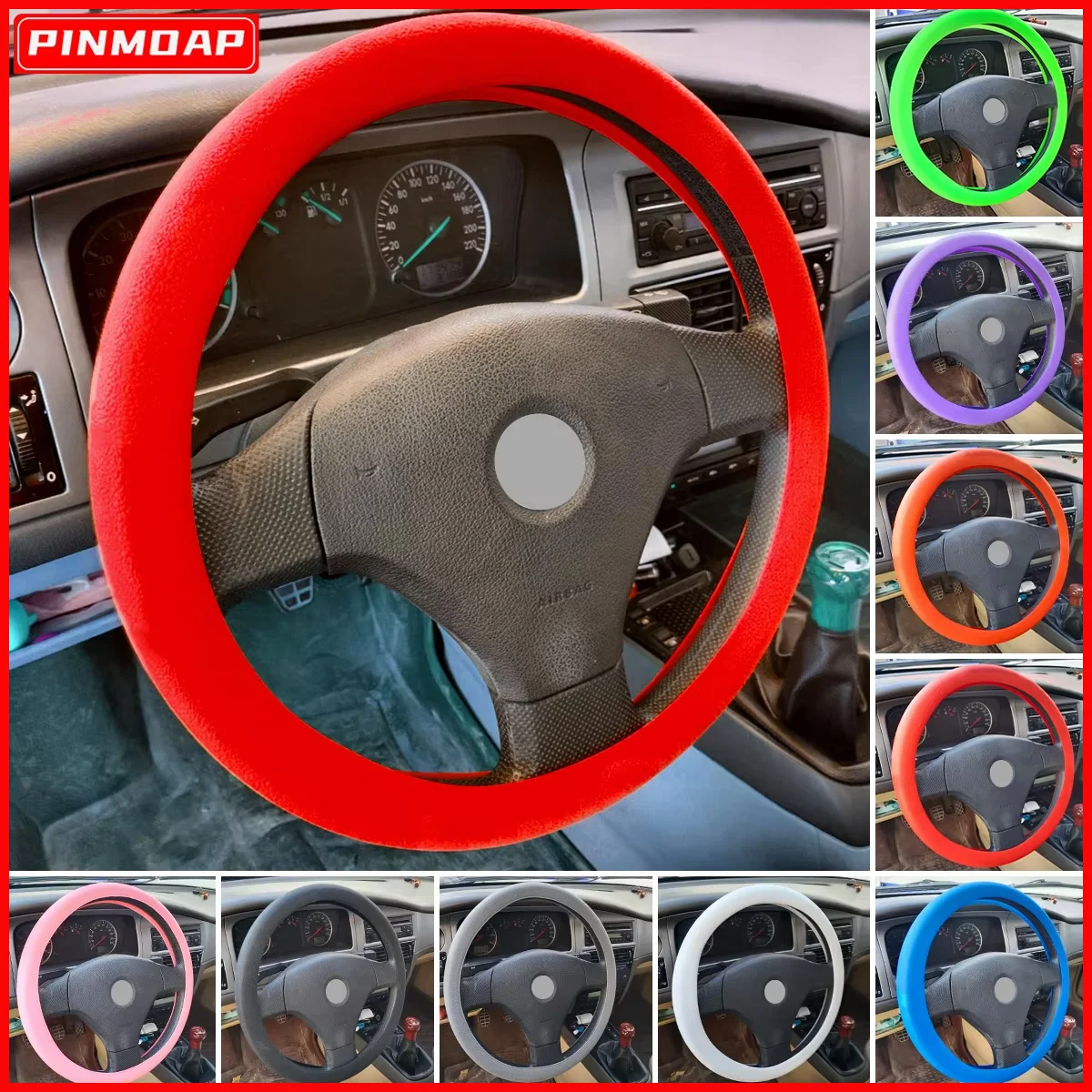 Silicone Car Steering Wheel Cover Non-Slip Wear-Resistant Silicone Car Steering Wheel Cover Car Steering Wheel Protective Cover