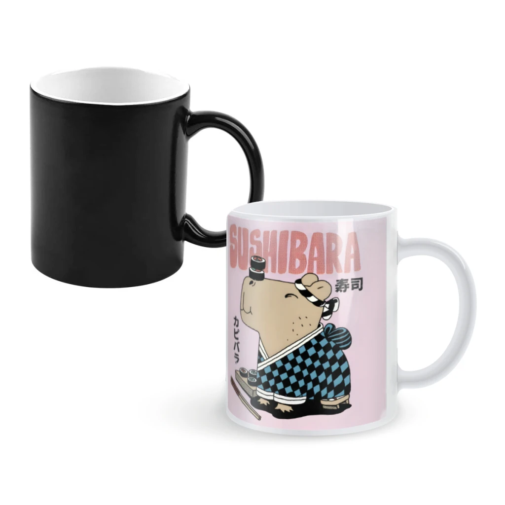 

SushibaraCoffee Mugs And Mug Creative Color Change Tea Cup Ceramic Milk Cups Novelty Gifts