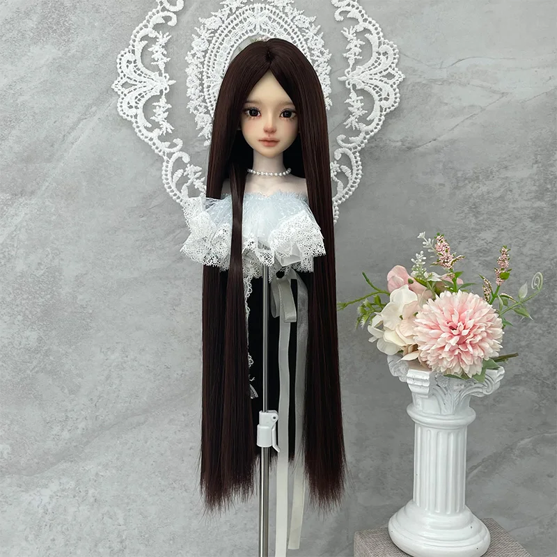 

Длинный прямой парик для BJD кукол 1/3, 1/4, 1/6, с мягким волокнистым волокном, для самостоятельной укладки и завивки.