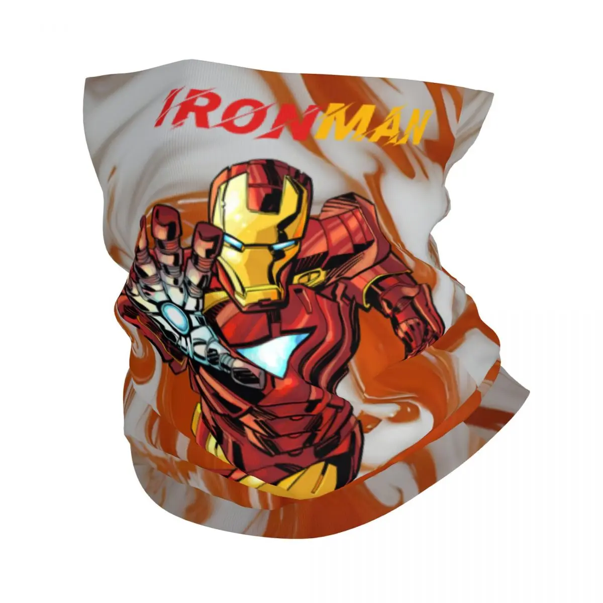 

MARVEL Motocross Bandana Neck Cover Printed Iron Man Face Mask Balaclava Cycling Unisex Adult All Season