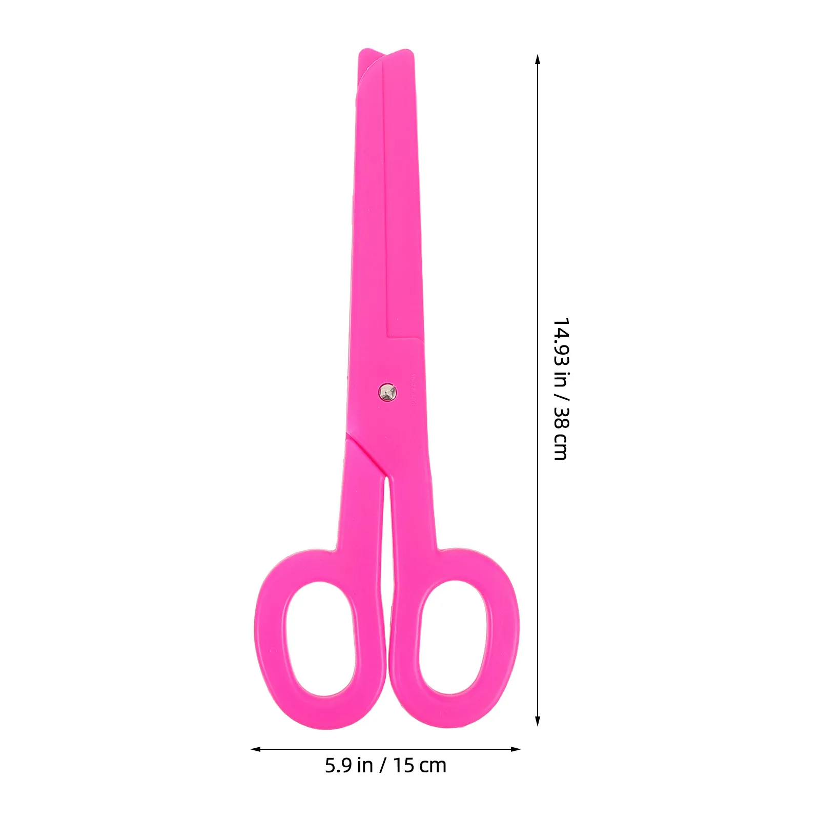 Giant Clown Scissors Props 2pcs Large Plastic Costume Accessories for Circus Stage Performance Halloween