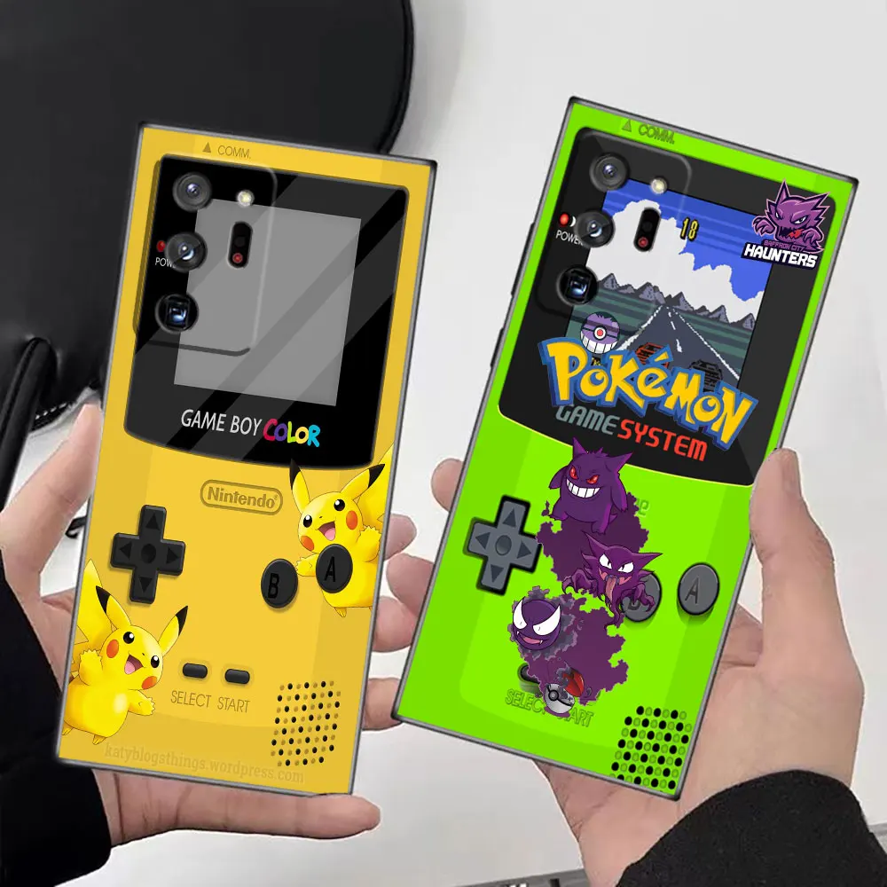 

Case For Samsung Galaxy NOTE 20 10 9 8 Ultra Lite M62 M53 M51 M33 5G 2018 J8 J7 Pro Plus Prime Case Game-Boy P-Pokemon P-Pikachu