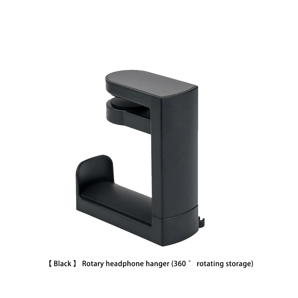 Headphone Stand Universal ABS Game Headset Display Storage Holder Rotating Adjustable Earphone Bracket black/4 Ouput