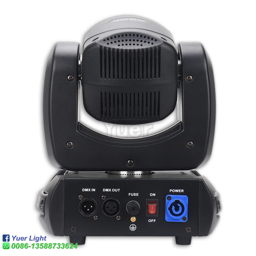 Imagem -05 - Gobo 18 Prism Led Spotlight Iluminação Efeito de Palco dj Disco Moving Head Lights Pcs Lote 100w