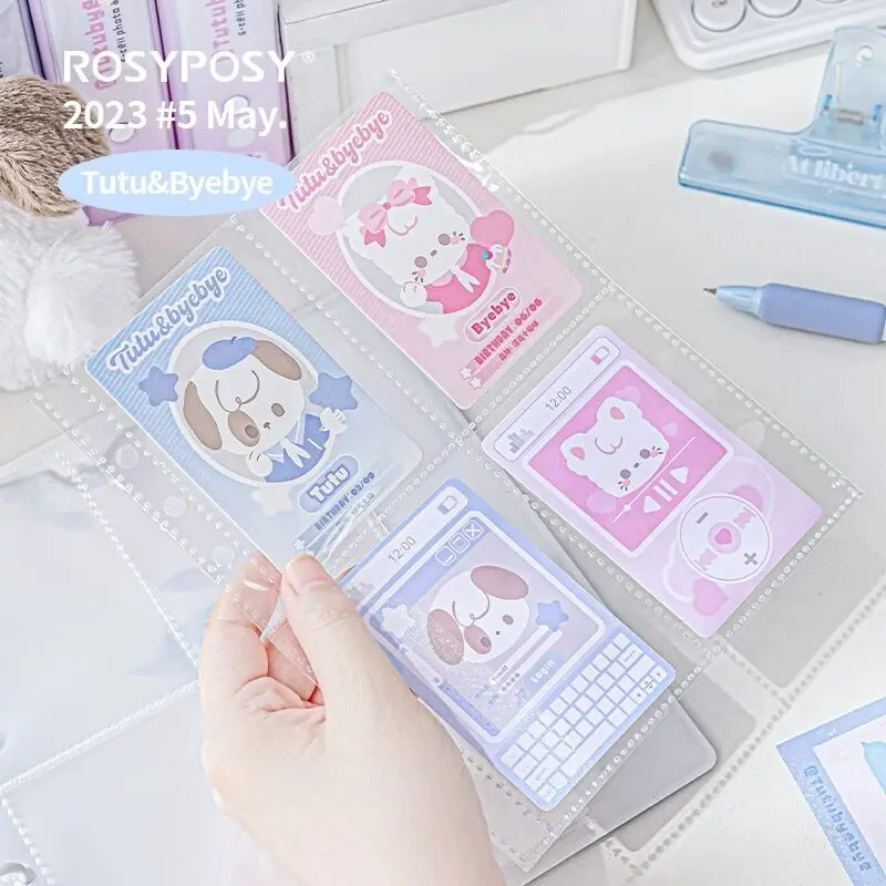 MINKYS Kawaii Tutu Series 3 inch Kpop Photocards Collect Book Photo Card Binder Album Book School Stationery