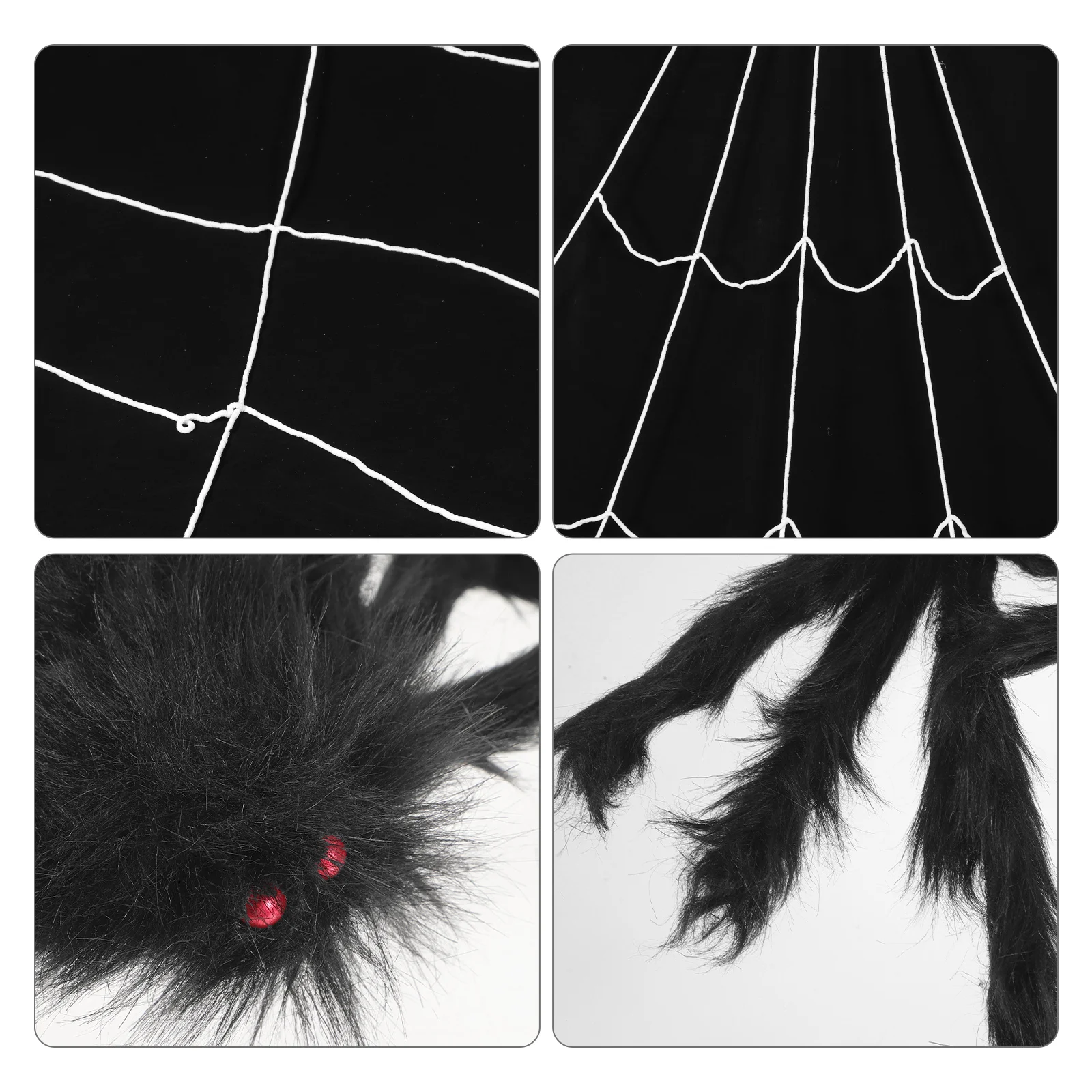 

Large Realistic Spider Web Set 50cm White Triangle Net for Outdoor Halloween Party Decor Haunted House Props Scary Cobwebs