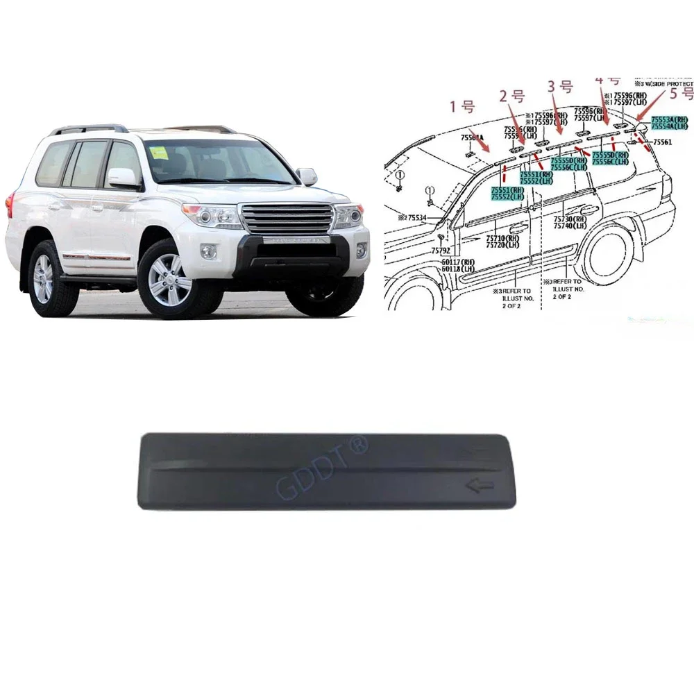 

1 Pcs Weatherstrips Belts Seal for Toyota Land Cruiser LC200 2007-2019 ROOF Rain Drop Weather Strips for LX470 1 Car Use 10 Pcs