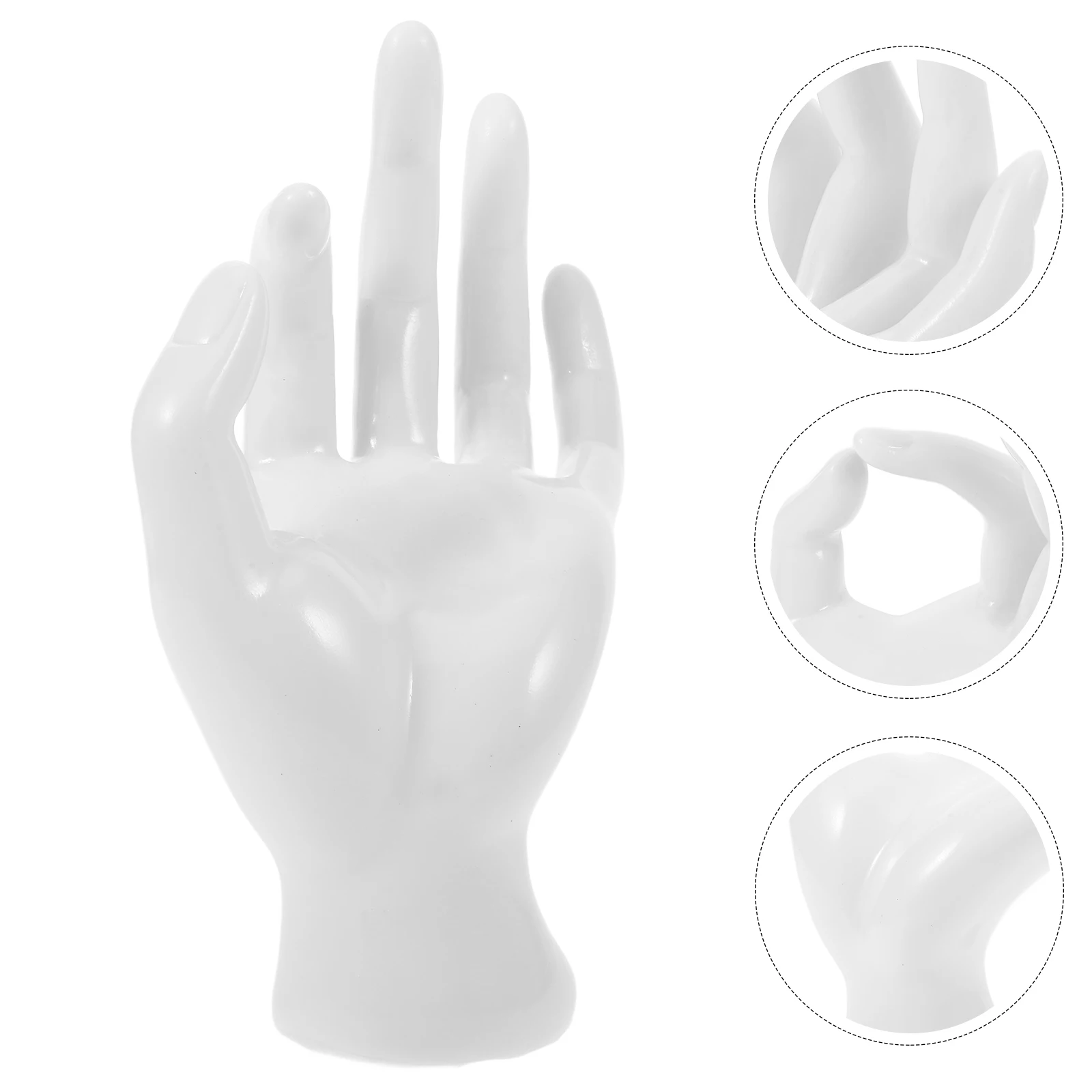 Plastic H Model Ring Holder White Multi function Jewelry Display St for Desk Shop Home Elegant Gesture Decorative Necklace