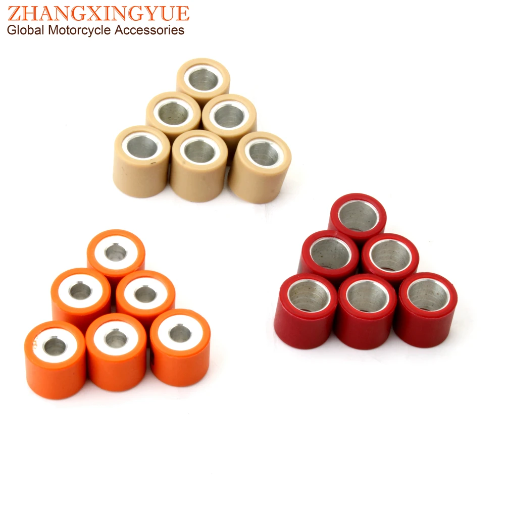 6PC Variator Rollers Weights 19 x 17mm 5g 7g 9g For Gilera 125 Dna Nexus Eu3 Ie Runner Fx-Fxr Runner Vx Typhoon 125cc