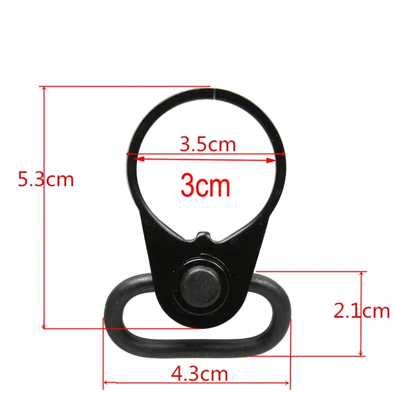 Gbb Quick Loslaten Qd Sling Roterende Scope Montage Ring .223 Ar15 Jacht Accessoires Past 20Mm Rail Wapen Qd Adapter