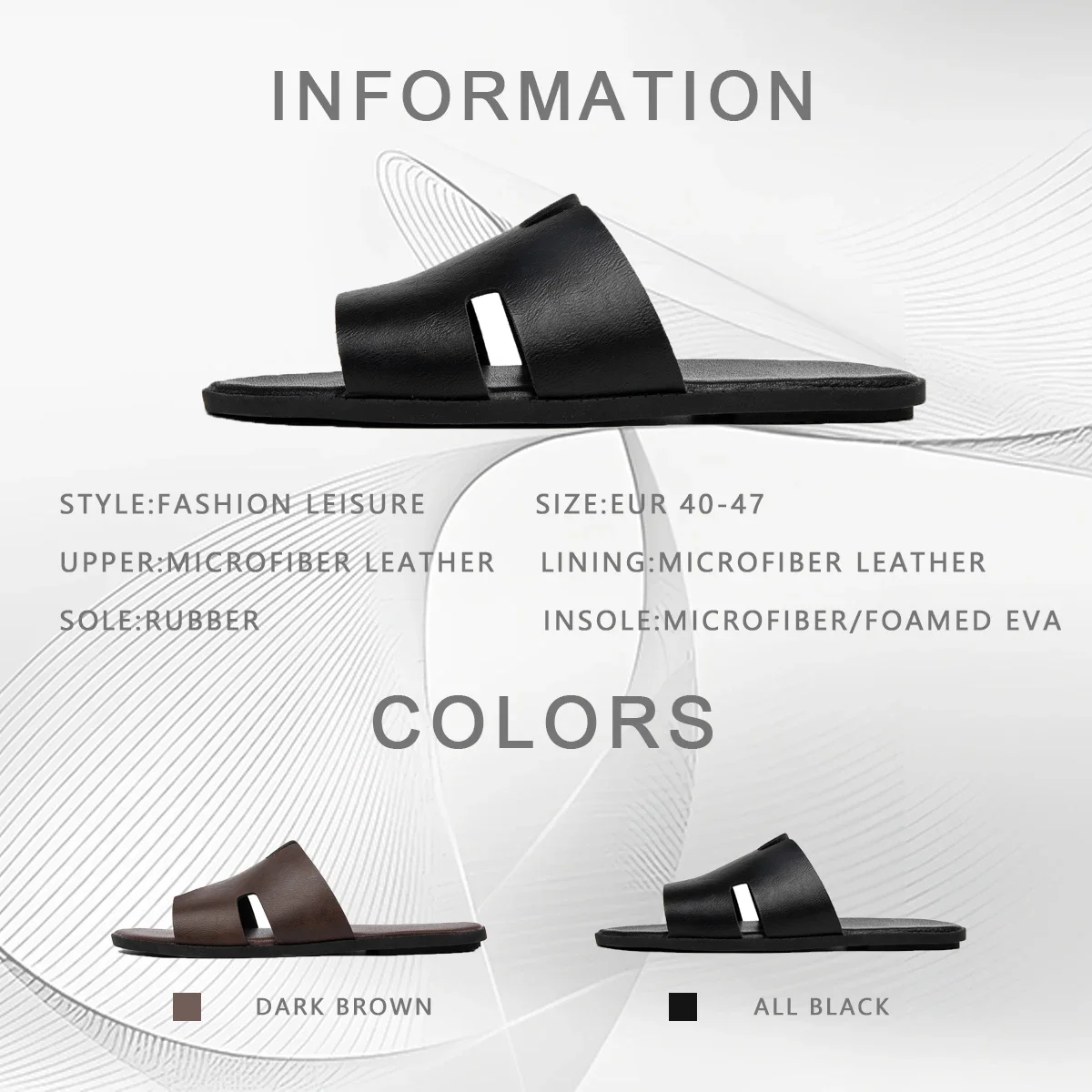Neue Herren-Alltagsschuhe, Badezimmer- und Outdoor-Freizeitsandalen, rutschfest und verschleißfest, leichte, coole Herren-Slipper. – Detail 23