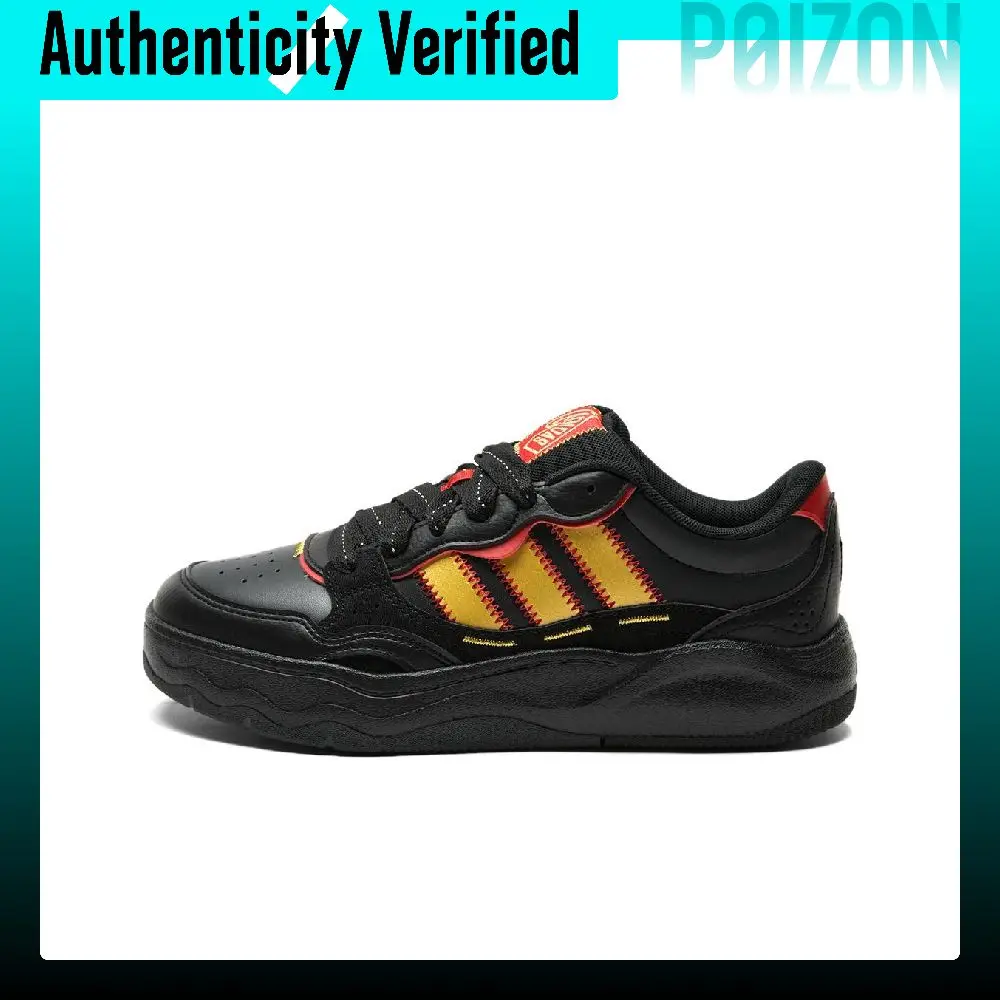 Adidas LITE SHUFFLE Low-top Skateboard Shoes Unisex Black KI1858