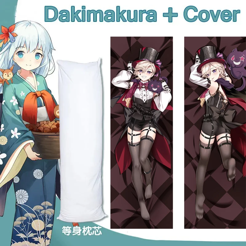 

Genshin Impact Lyney аниме бойфренд Dakimakura вставка подушка для тела обнимающая кровать для сна 150X50 см игра длинная подушка для свадьбы