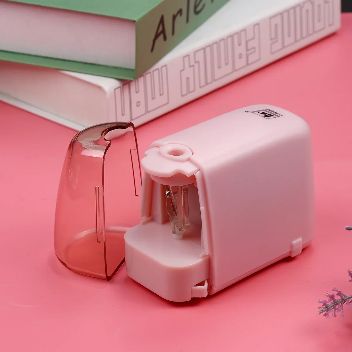 Sacapuntas eléctrico automático para niños, suministros de papelería escolar