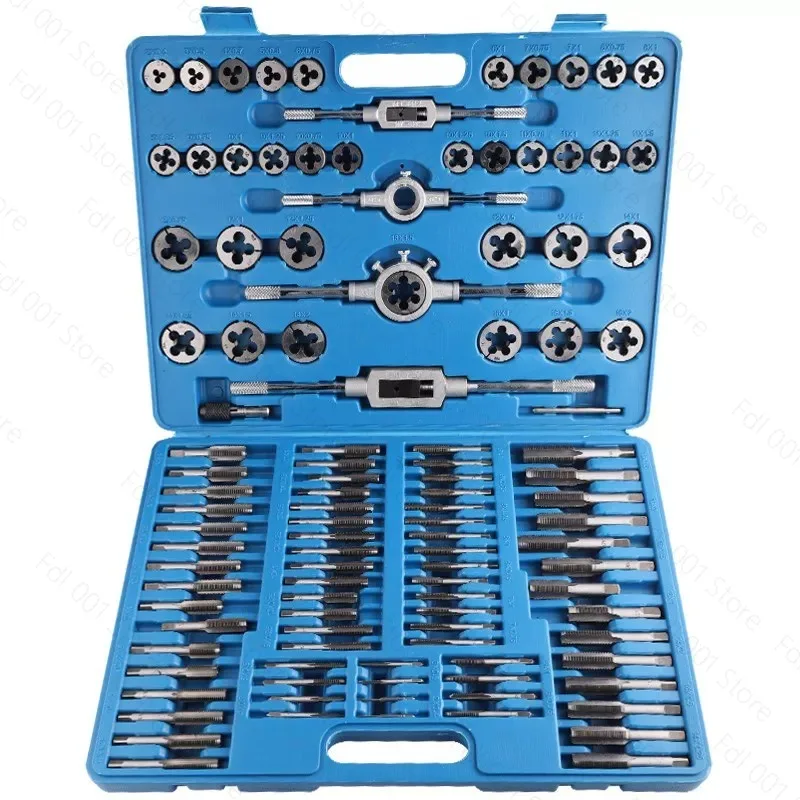 Tap Tapping Tool set M2‑ Screw Nut Thread Taps Dies With Wrench Handle Heavy Duty Hand Tool Kit Tap Holder Thread