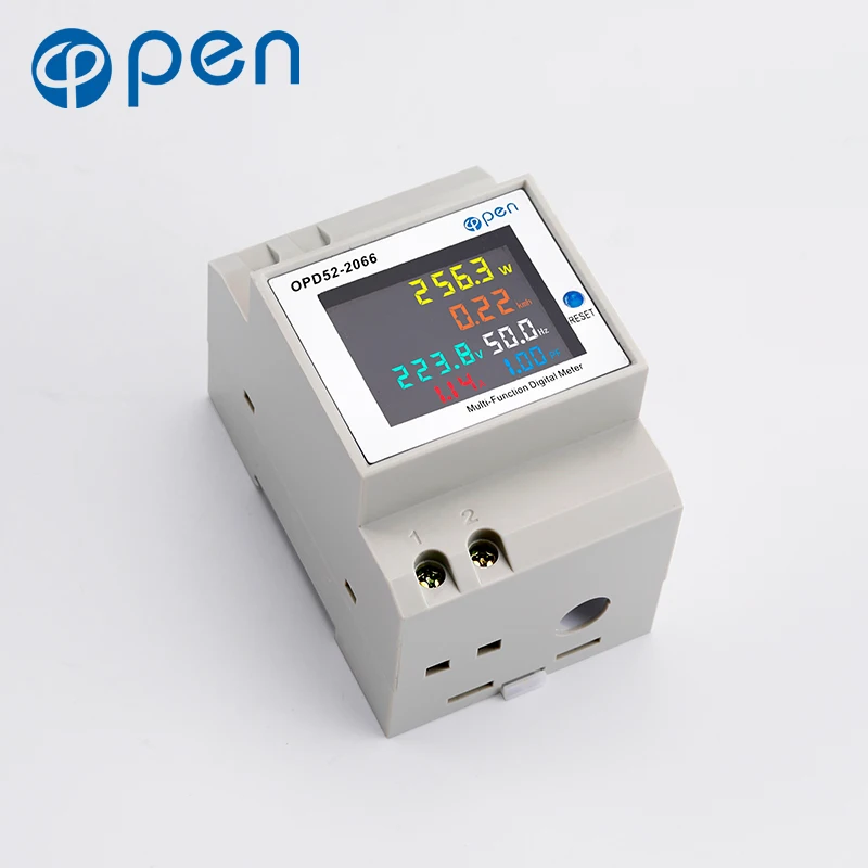 6 IN 1 Display Smart Meter AC monitor 110V 220V Voltage Current Power Factor Active KWH Electric energy Frequency meter VOLT AMP