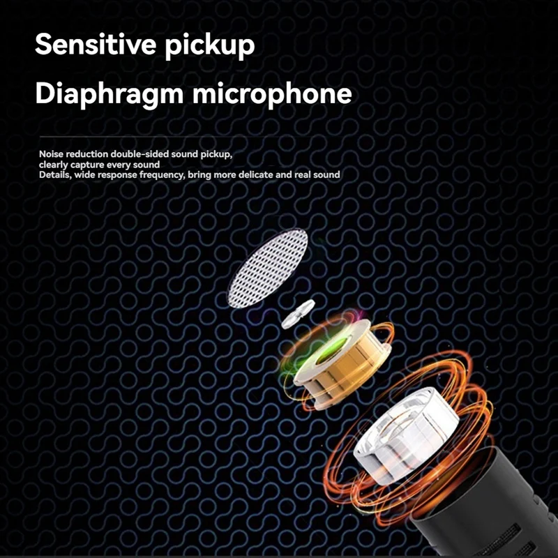 Condenser Microphone Desktop Recording Microphone For PC Laptop Streaming Video Games Podcasts Vocals