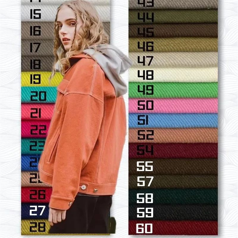 

Washed Cotton Sateen Twill Casual Workwear Pants Fabric 340gsm Plain Weave Cotton Drill Active Dyeing Pattern Spring Autumn