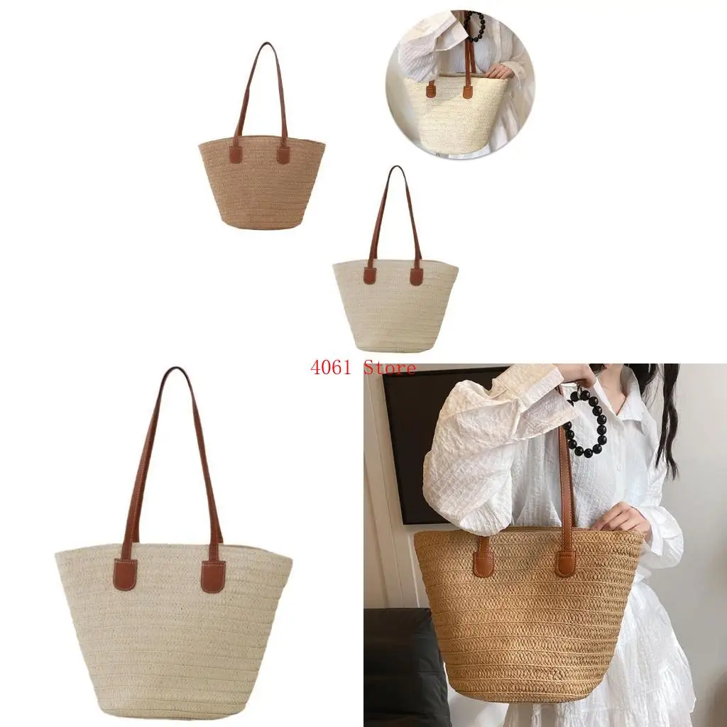 

Friendly Straw Handbag Large Shoulder Bag Suitable for Nature Loving Women