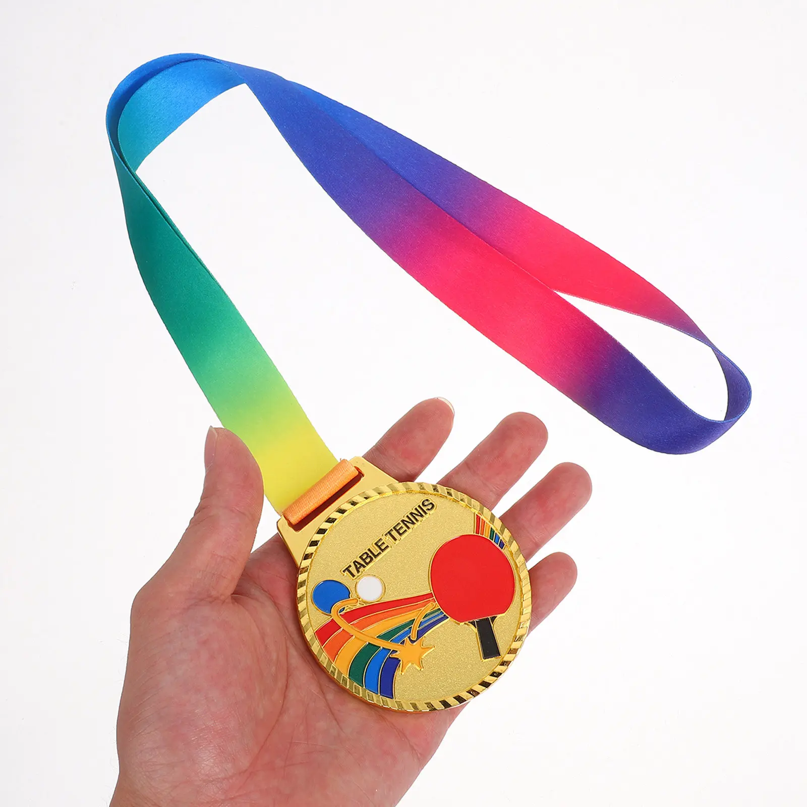 Metal Table Tennis Award Medal Gold Finish Sports Competition Medal for Pong Events First Place Medals Kids Sports Party Favors
