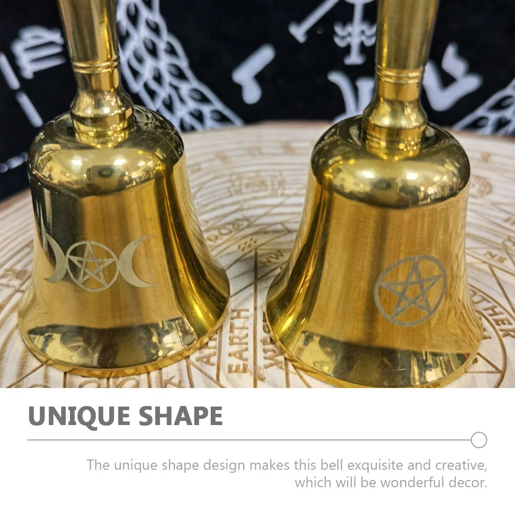 Mini Altar Bell Tibetan Singing Loud Hand Musical Instrument Tarot Handheld for Craft Brass Bells Kits Vintage