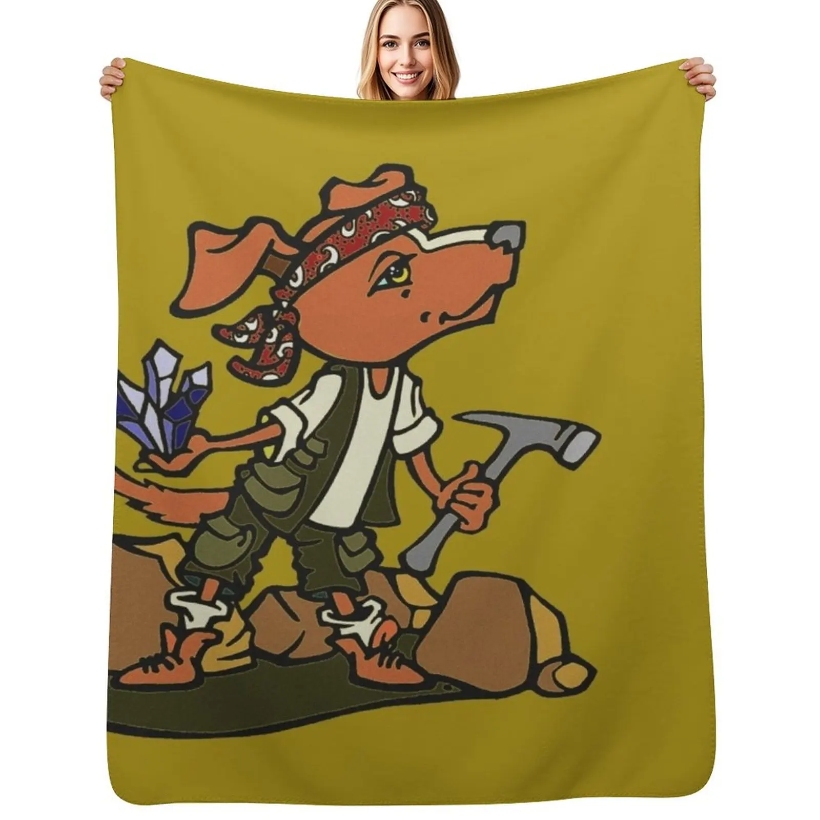 

Rockhound Throw Blanket Long Lasting Soft Plush Blanket for Daily Use
