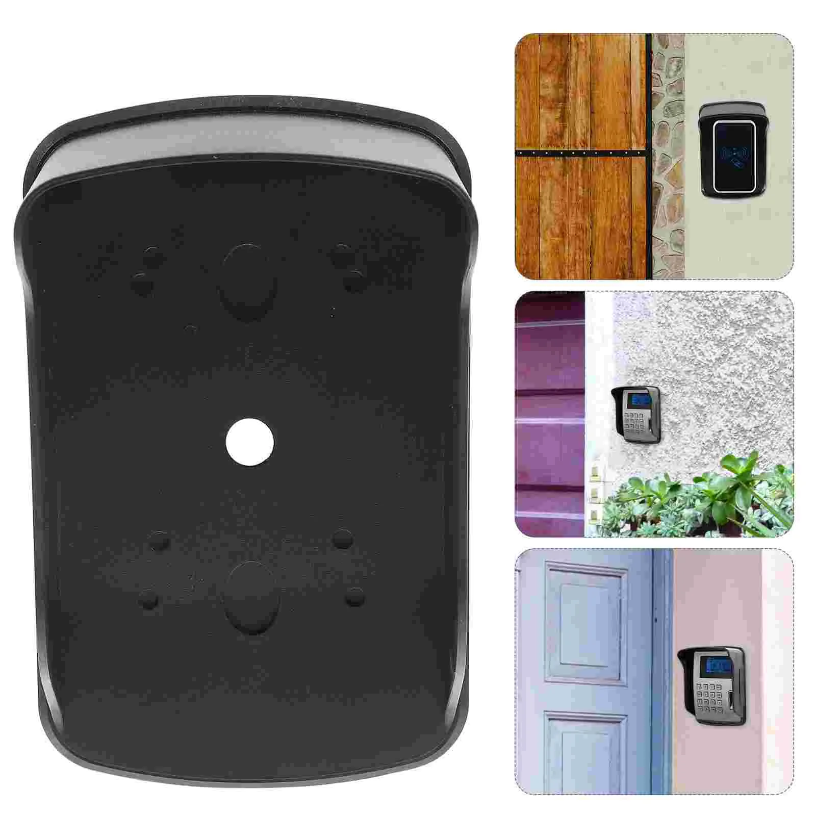 

Access Control Machine Rain Cover Plastic Doorbell Keyboard Waterproof Shell for Attendance Splash-proof Black