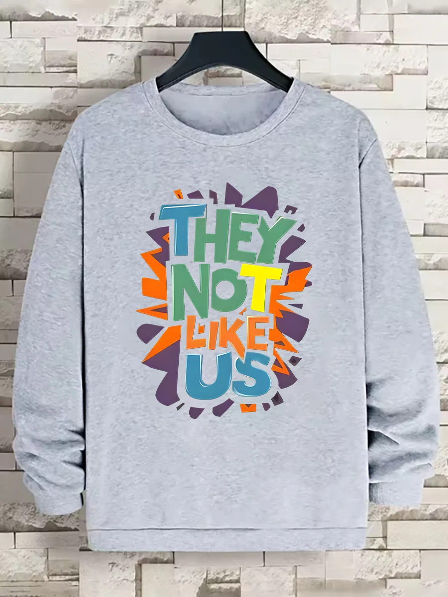 

Толстовка с круглым вырезом и длинным рукавом с принтом, повседневная, теплая, стильная, с индивидуальным узором, тяжелая вес (вес ткани 220–320 г/м2)