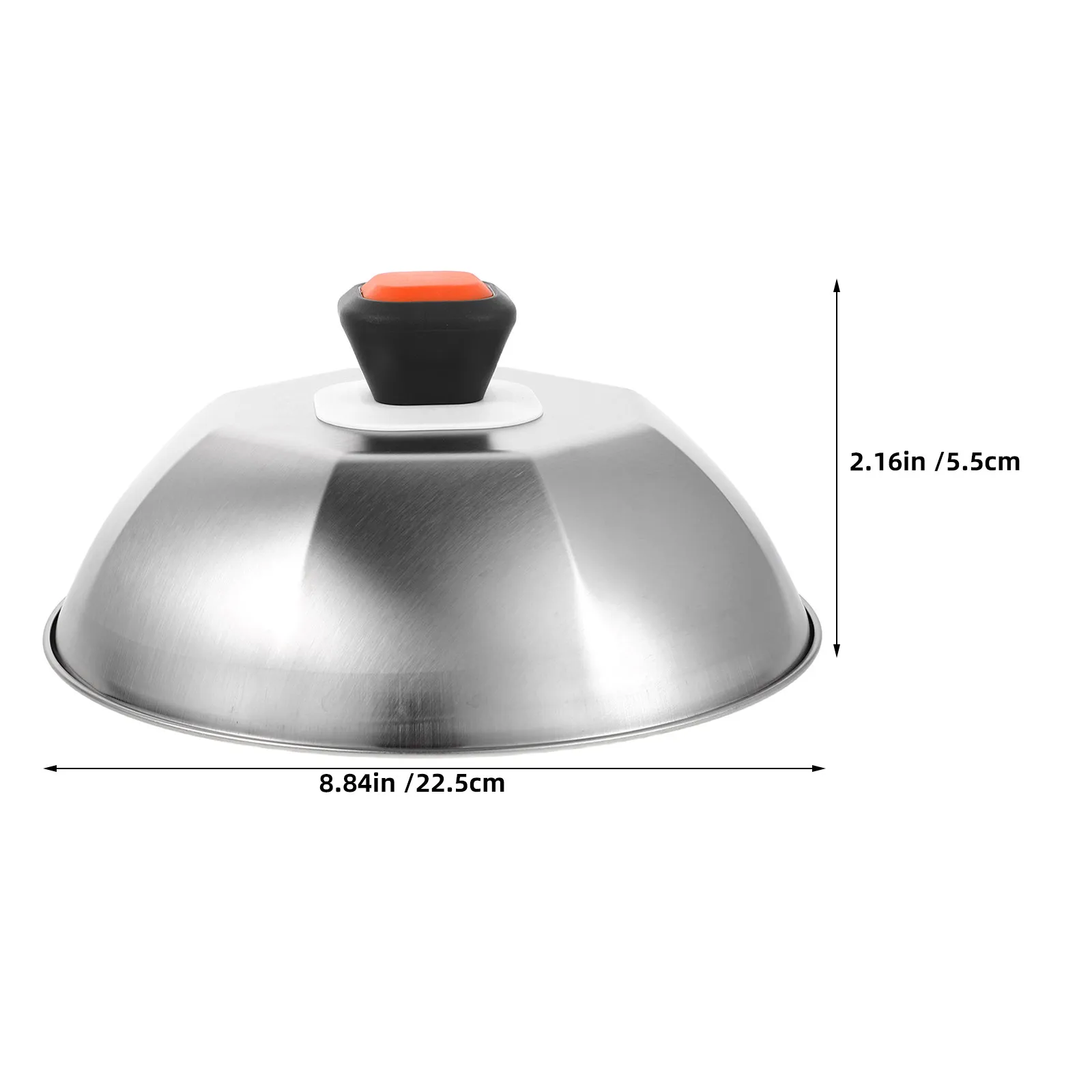 2 Pcs Football Shaped BBQ Cover Cheese Melting Dome Stainless Steel Steam Basting Cover Melter for Burgers Grill Lid Barbecue