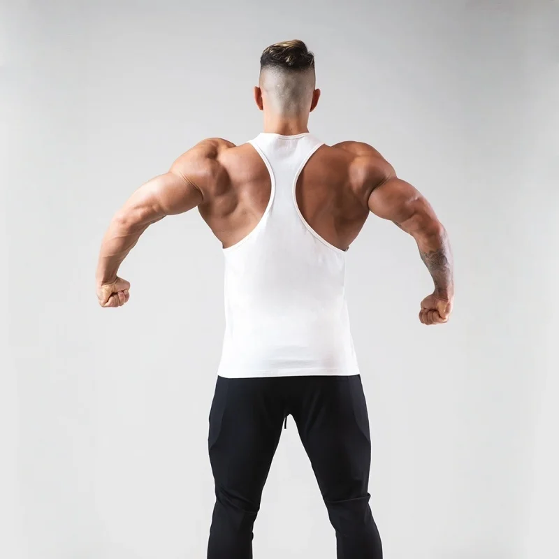 No Excuses -Driven Men's Y - Back Stringer Vest - Gym Muscle Vest Top for Bodybuilding, Muscle - Building & Athletic Performance
