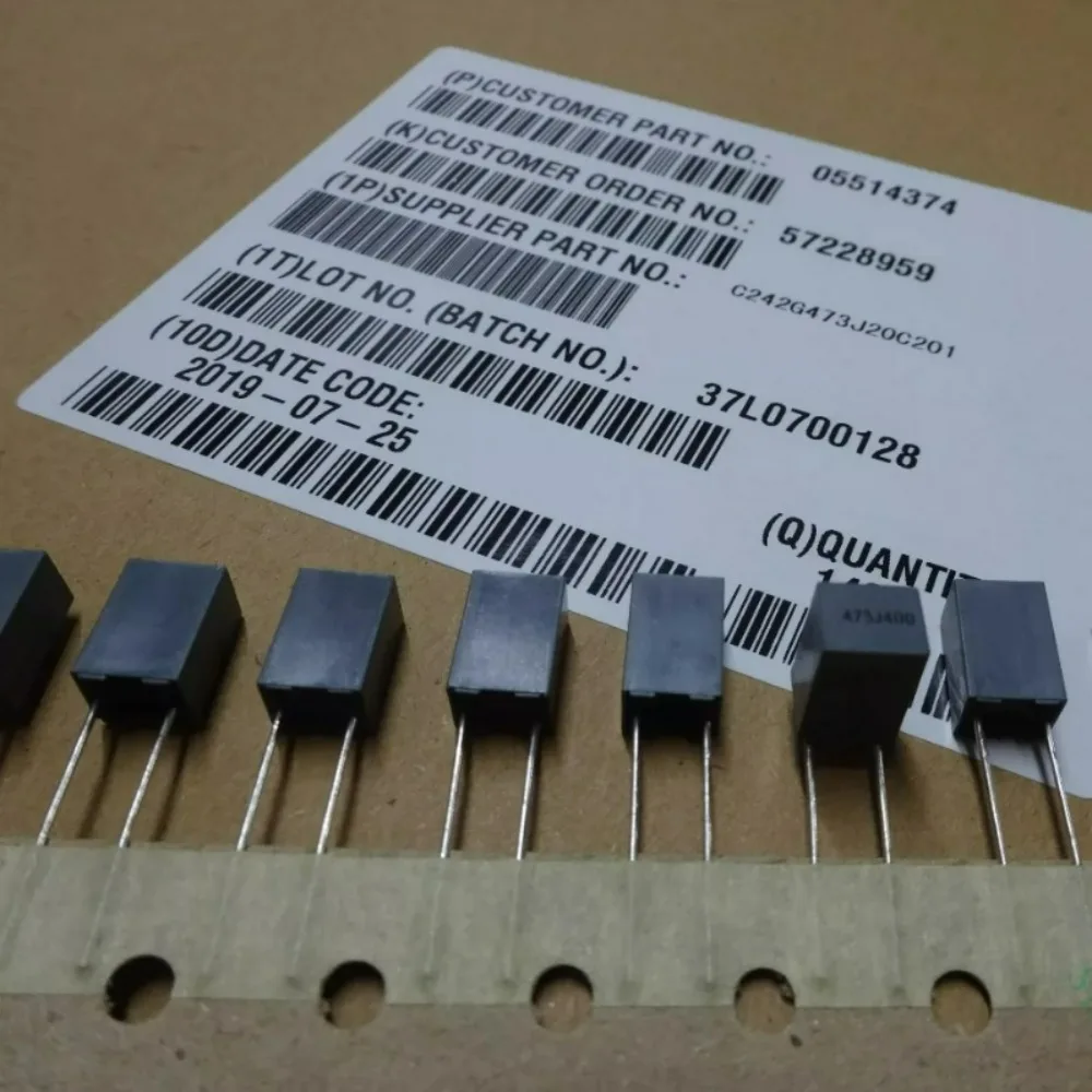 20pcs/lot Fara CL23 0.047uf 400v 47nf 473 J Brand new 5mm film capacitor (Height: 10mm) C242G473J 20C201