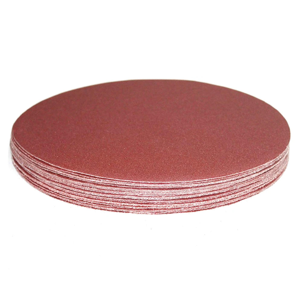 10 pieces 12 inch 300mm A/O Sanding Disc for Wall Grinding Hook & Loop Abrasive Paper Disc